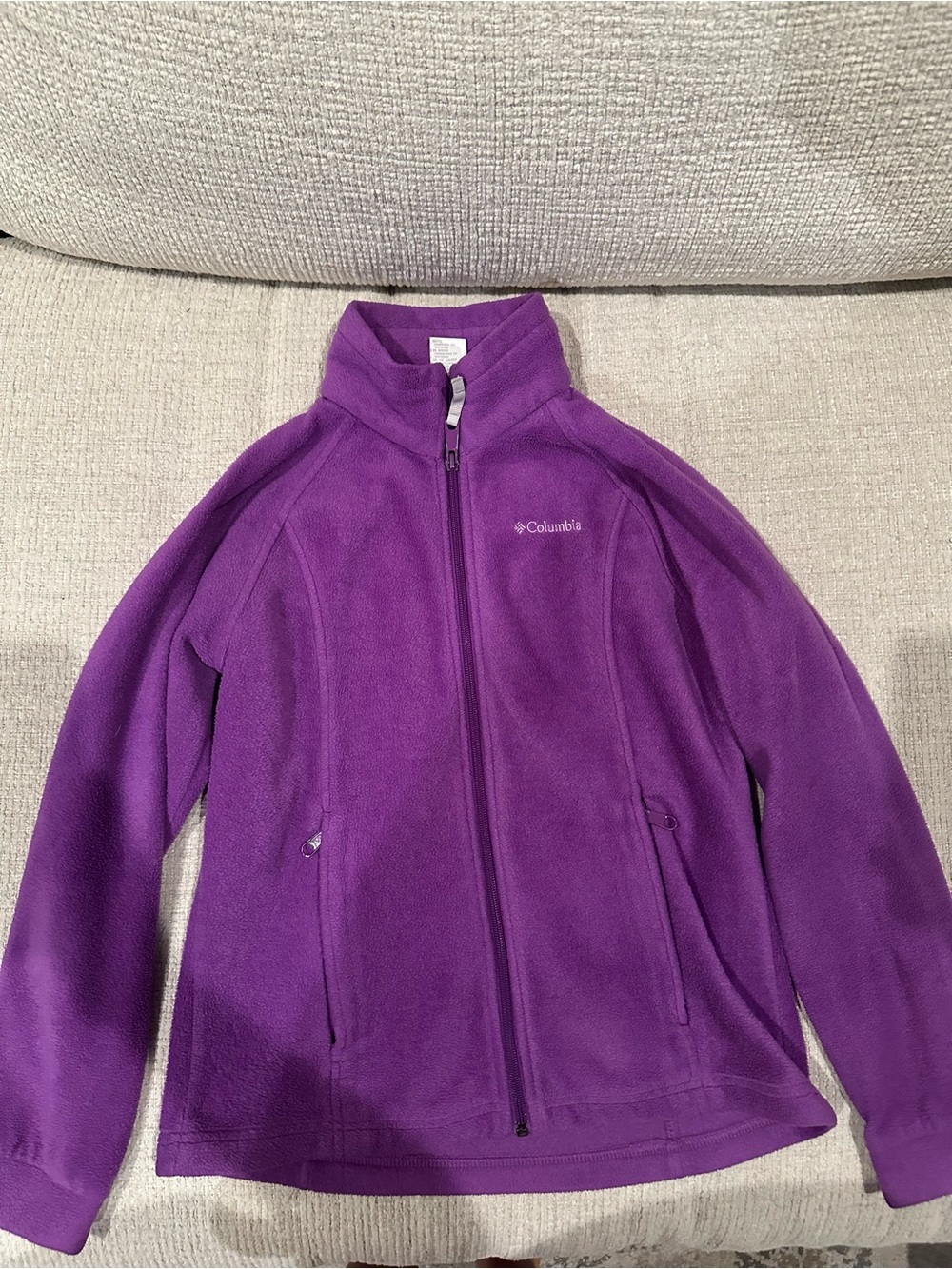 Columbia Kids' Purple Full-Zip Fleece Jacket Size 10/12